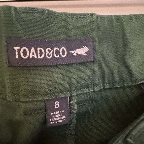 NWT - Toad & Co - Earthworks Wide Leg Crop Pant - Size 8 - Color - Pasture - Picture 3 of 4